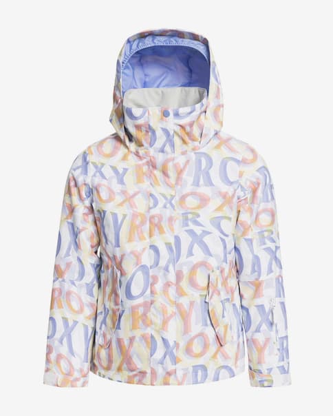 Chaqueta Roxy Jetty blanco rosa lila niña