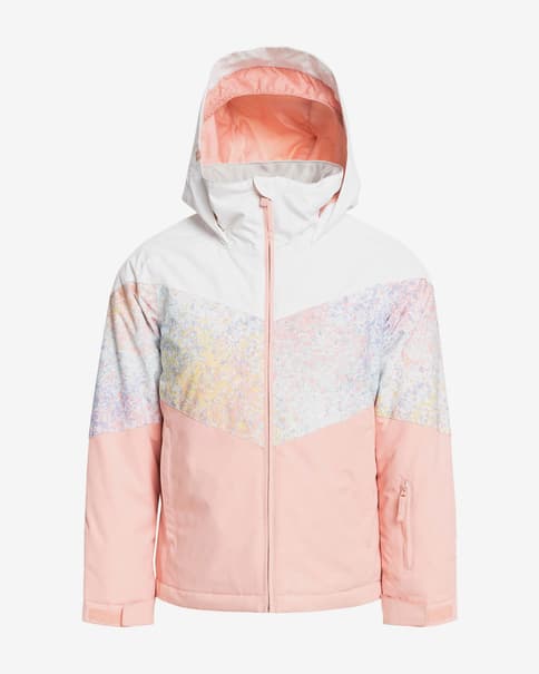 Chaqueta Roxy Whist blanco rosa niña