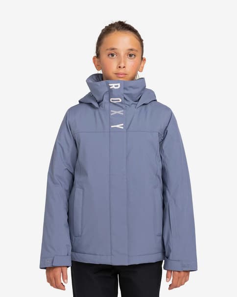 Chaqueta con capucha Roxy Galaxy azul grisáceo rosa infantil