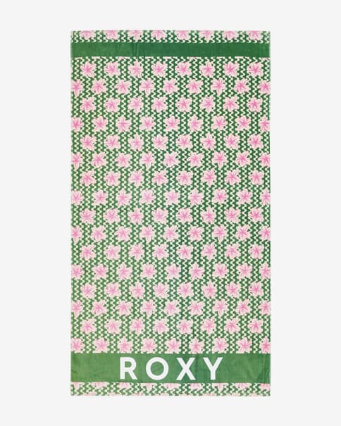 Serviette Roxy Cold Water Imprimée vert rose