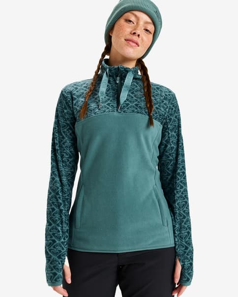 Forro polar Roxy Sayna Half Zip azul mujer