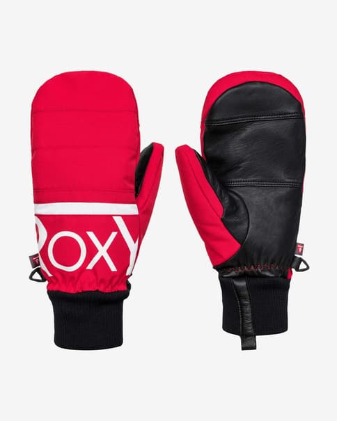 Manoplas Roxy Chloe Kim rojo negro blanco mujer