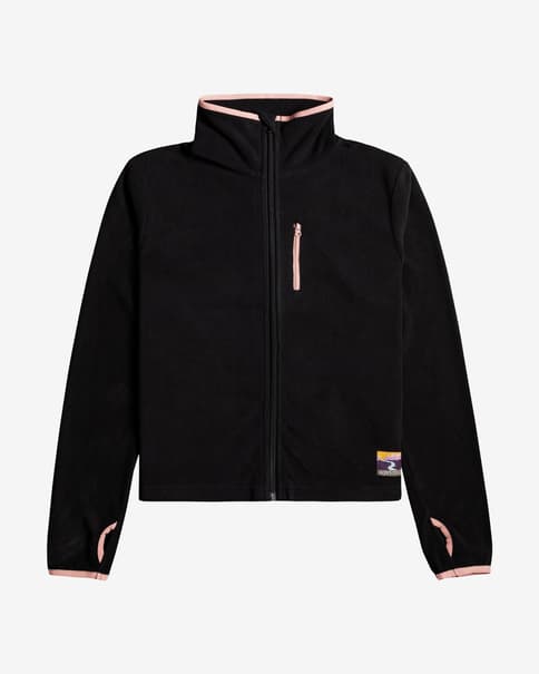 Forro polar Roxy Easy Like A Hike negro rosa mujer