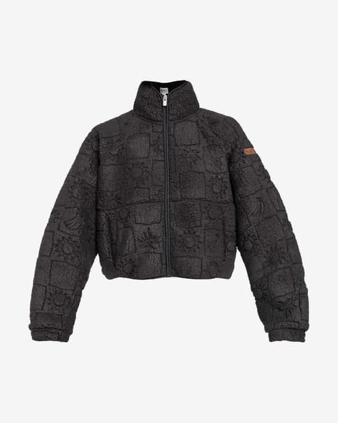 Forro polar Roxy Blurry Cloud Full Zip negro mate mujer
