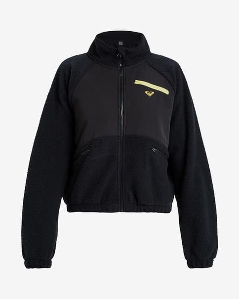 Forro polar Roxy Waves of Warmth Explorer negro amarillo mujer