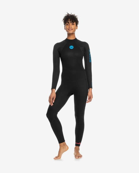 Traje neopreno Roxy School Rental 3/2 mm negro azul mujer