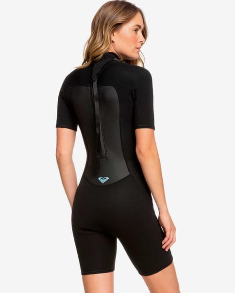Traje neopreno corto Roxy Prologue 2/2 mm negro gris mujer