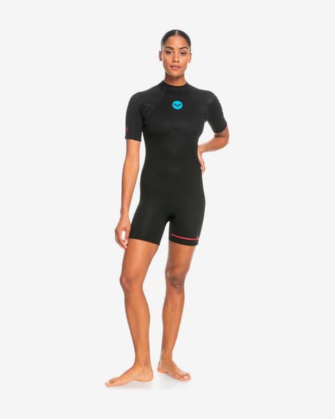 Traje neopreno corto Roxy School Rental 2/2 mm negro azul mujer