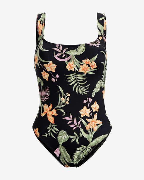 Bañador Roxy PT Beach Classics One Piece negro verde naranja mujer