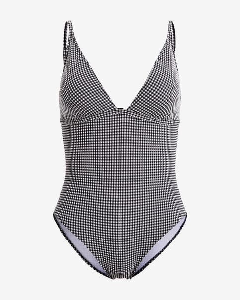Bañador Roxy Gingham negro blanco mujer