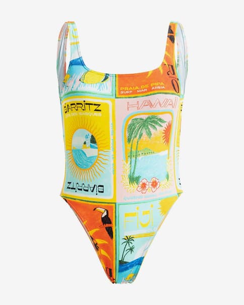 Bañador Roxy Atlas One Piece amarillo azul rosa naranja verde mujer