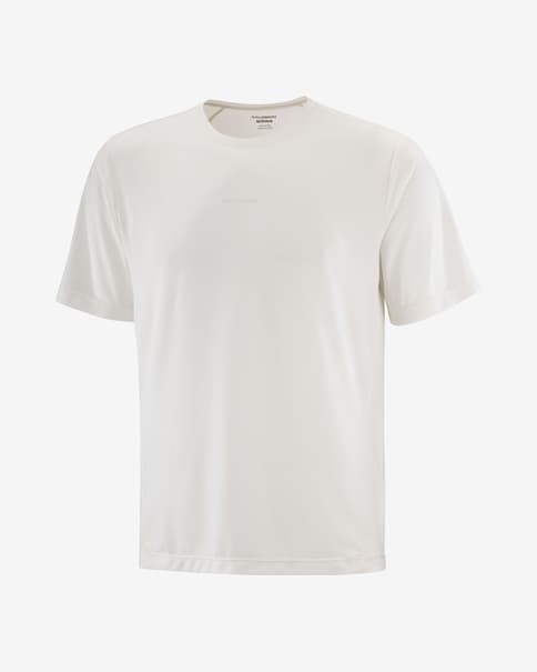 T-shirt Salomon SHKout Core manga curta branco seda