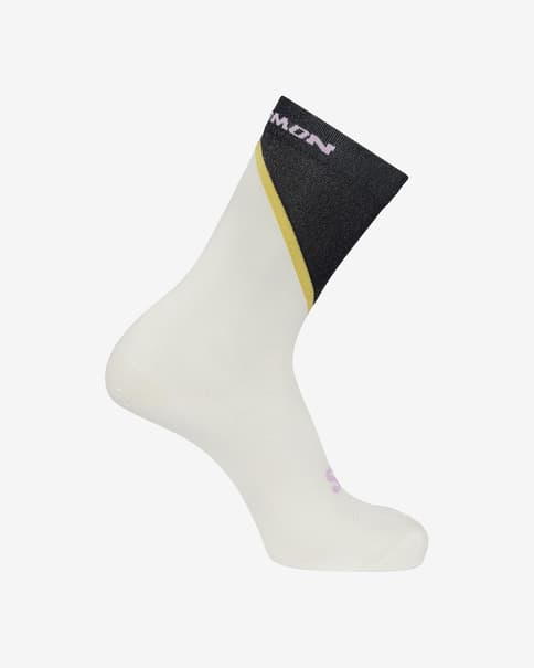 Calcetines Salomon Pulse Crew blanco negro
