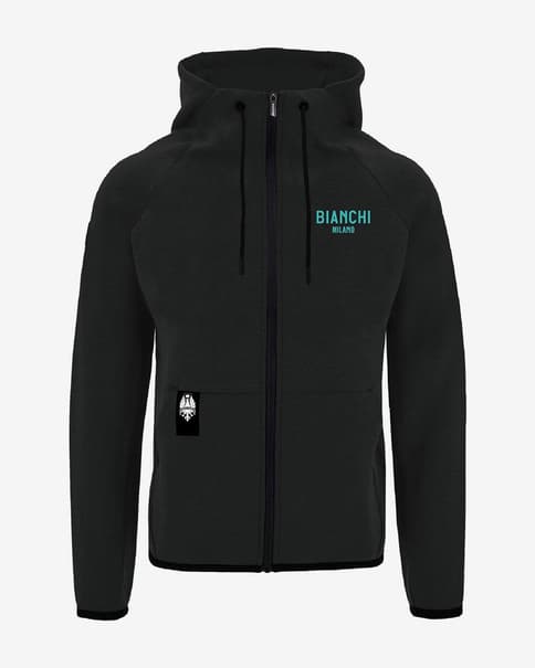Sudadera con capucha Santini Bianchi Milano Fan gris oscuro