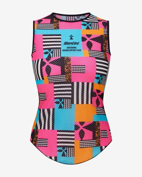 Camiseta interior Tour de France Femmes 2025 Grand Départ Bretagne sin mangas multicolor mujer