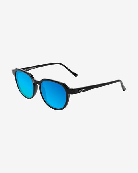 Gafas Scicon Vertex negro con lente multiespejada azul