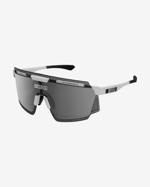 Gafas Scicon Aerowatt Foza gris blanco con lente multiespejada negro