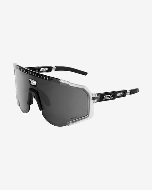 Gafas Scicon Aeroscope Crystal negro gris con lente multiespejada negro claro