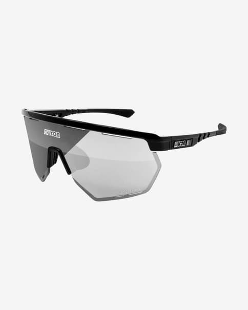 Scicon Aerowing Brille schwarz mit silbernen photochromatischen Gläsern
