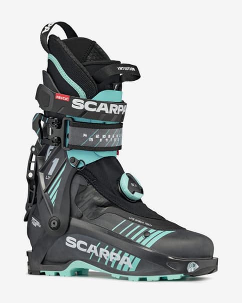 Botas Scarpa F1 LT gris azul mujer