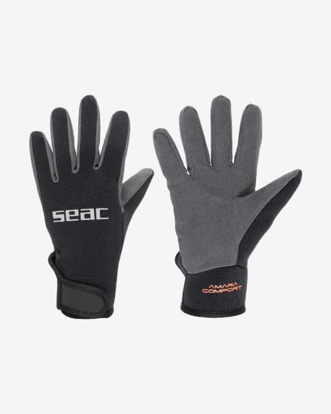 Guantes Seac Amara Comfort 1,5 mm negro gris