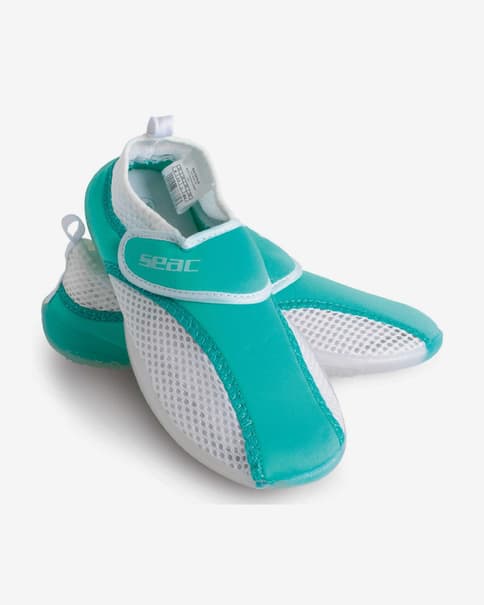 Escarpines Seac Rainbow blanco verde turquesa junior