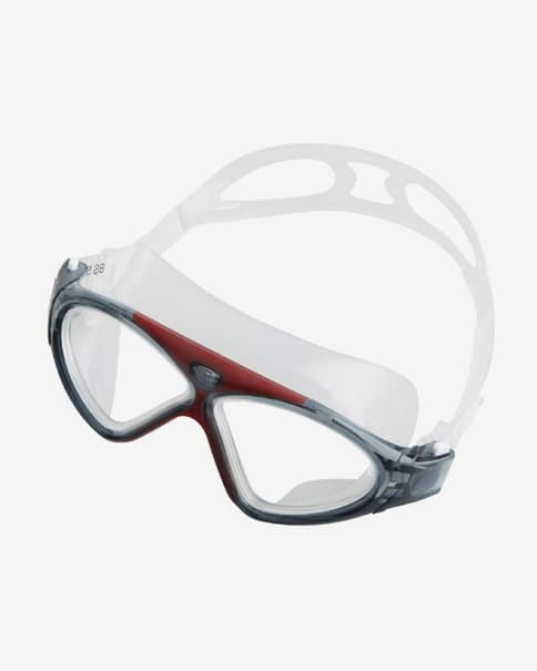 Gafas de natación Seac Vision HD con lentes transparentes rojo
