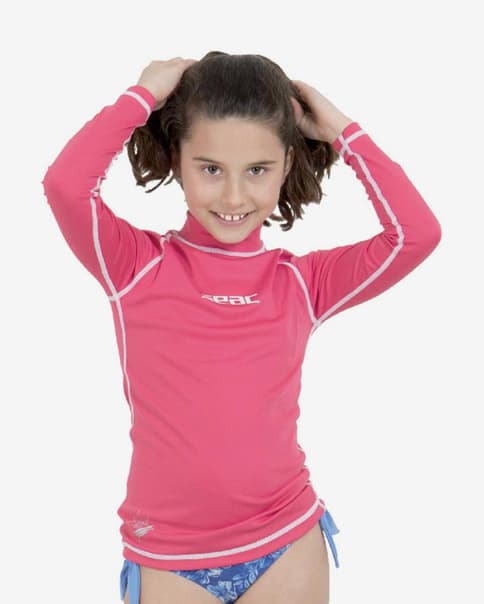 Camiseta Seac T-Sun manga larga rosa infantil