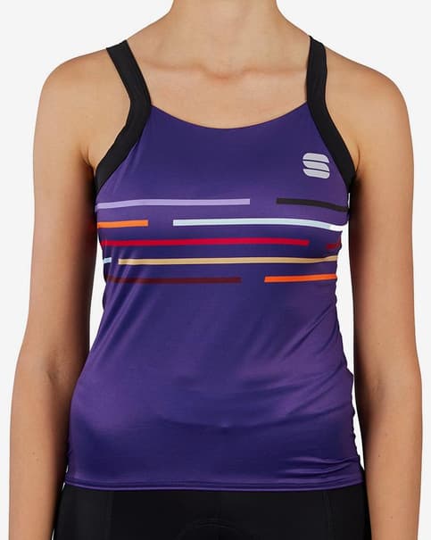 Maillot Sportful Vélodrome W tirantes violeta multicolor mujer
