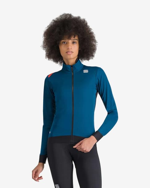 Chaqueta fina cortavientos Sportful Fiandre Medium GORE-TEX INFINIUM™ azul puro negro mujer