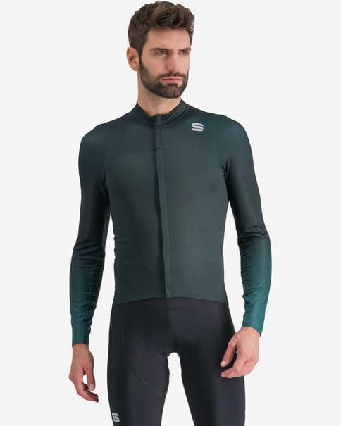 Maillot Sportful BodyFit Pro manga larga verde ópalo oscuro
