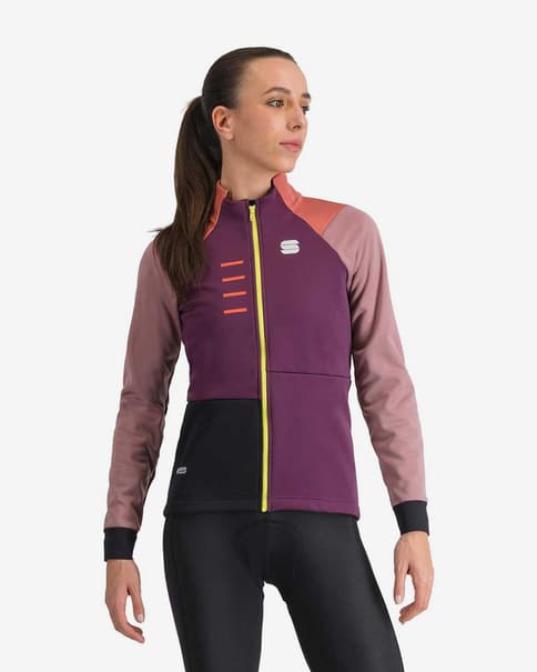 Chaqueta Sportful Tempo GORE-TEX INFINIUM™ lila oscuro naranja mujer