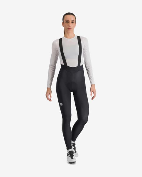 Culote largo Sportful Fiandre negro brillante mujer 