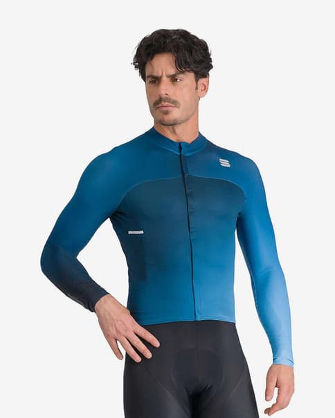 Maillot Sportful Bodyfit Pro Thermal manga larga azul profundo