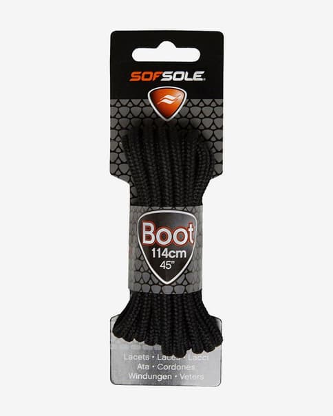 Lacets Sof Sole Waxed 114 cm noir clair