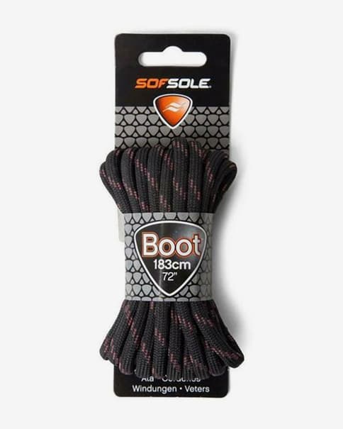 Lacets Sof Sole Tan Waxed 183 cm noir clair