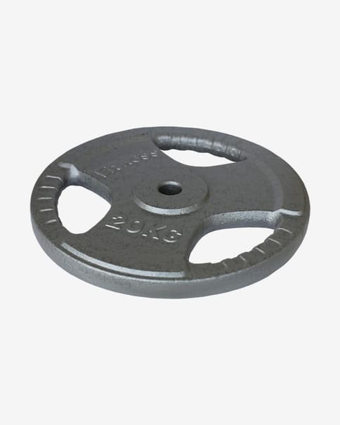Disco hierro con agarre Softee 20 kg gris