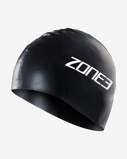 Gorro de natación Zone3 Silicone Swim Cap negro