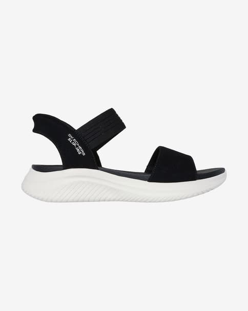 Skechers Slip-Ins Ultra Flex 3.0 Summerville Sandals black white Women
