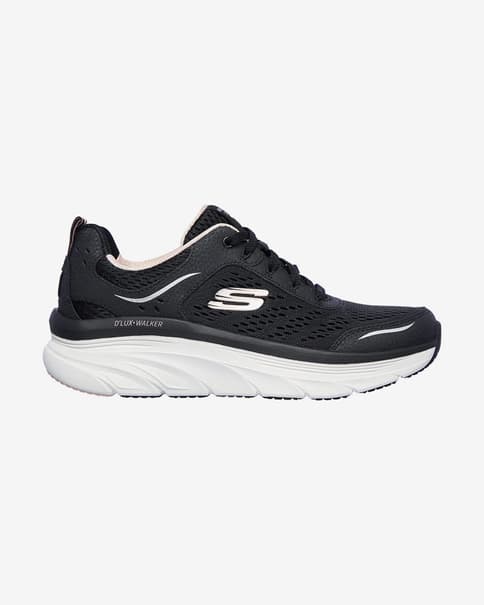 Skechers D'Lux Walker Schoenen Zwart Roze Dames