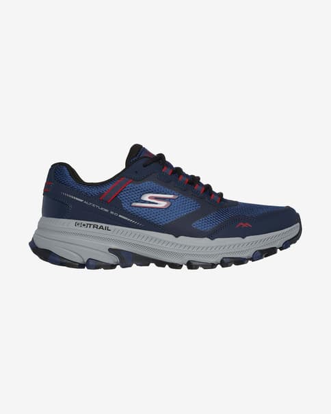 Skechers Go Run Trail Altitude 2.0 Marble Rock 3.0 schoenen blauw rood