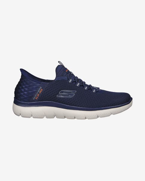 Scarpe Skechers Summits Slip-Ins blu navy arancione