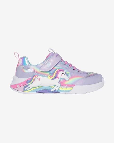 Zapatillas Skechers S-Lights: Unicorn Chaser violeta niña