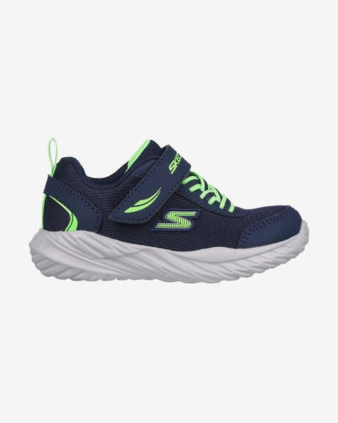 Skechers Nitro Sprint Kinder Sneaker dunkelblau/neongrün