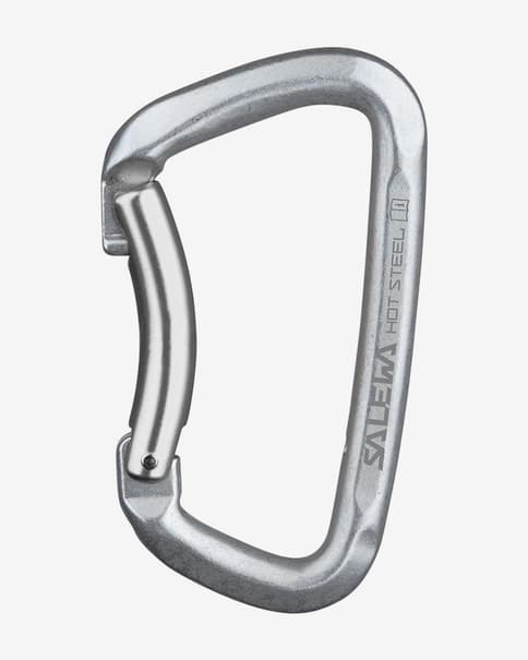 Mosquetón Salewa Hot Steel Bent acero