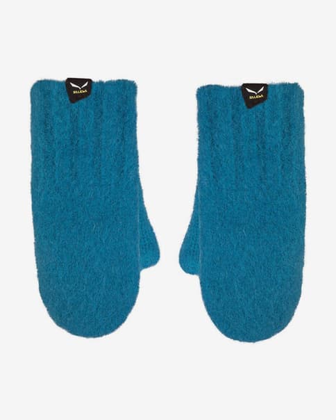 Manoplas Salewa Walk Wool azul infantil
