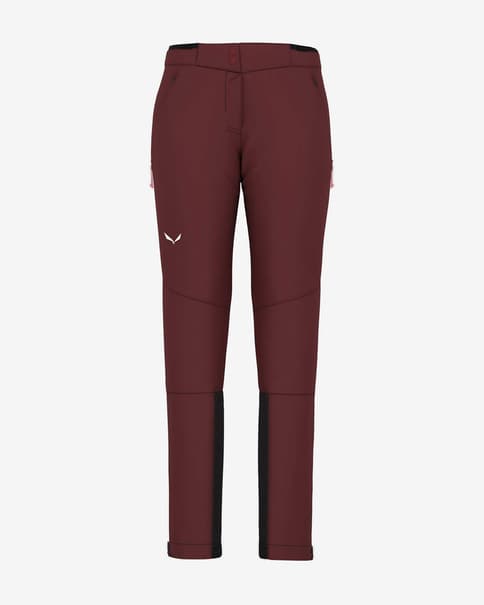 Pantalón largo Salewa Lagorai granate mujer