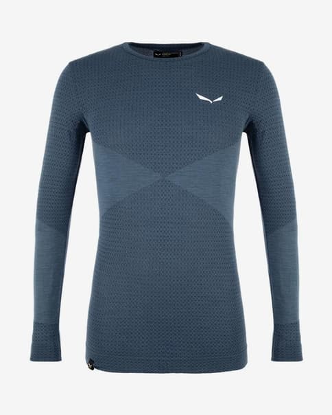 Camiseta Salewa Zebru Responsive manga larga azul marino