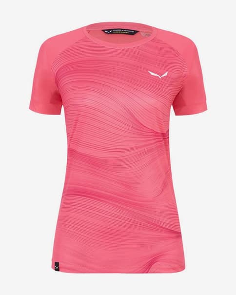 Camiseta Salewa Seceda Dry manga corta rosa coral mujer