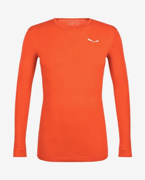 Camiseta interior Salewa Zebru Fresh AMR manga larga naranja